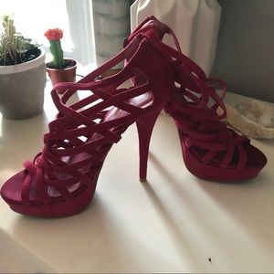 Hot pink heels